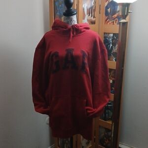 GAP Men's Bold Red Hoodie
